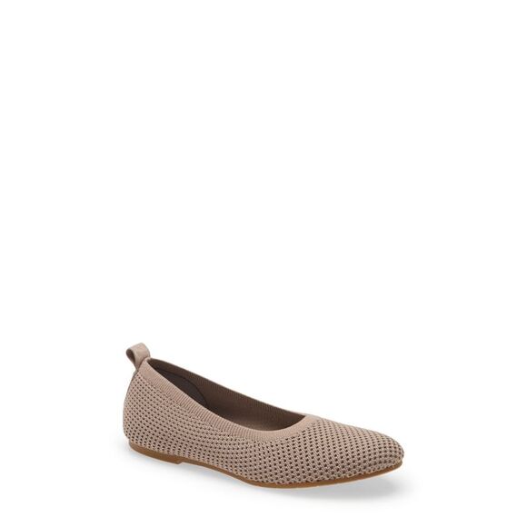 EILEEN FISHER Womens Taupe Beige Lightweight Naomi 2 Slip On Ballet Flats 6.5 M